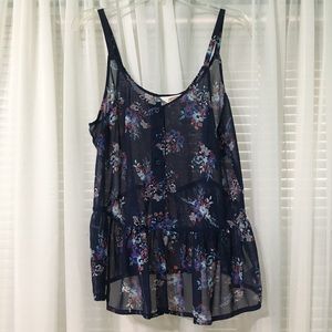 Women’s Sheer Floral Top